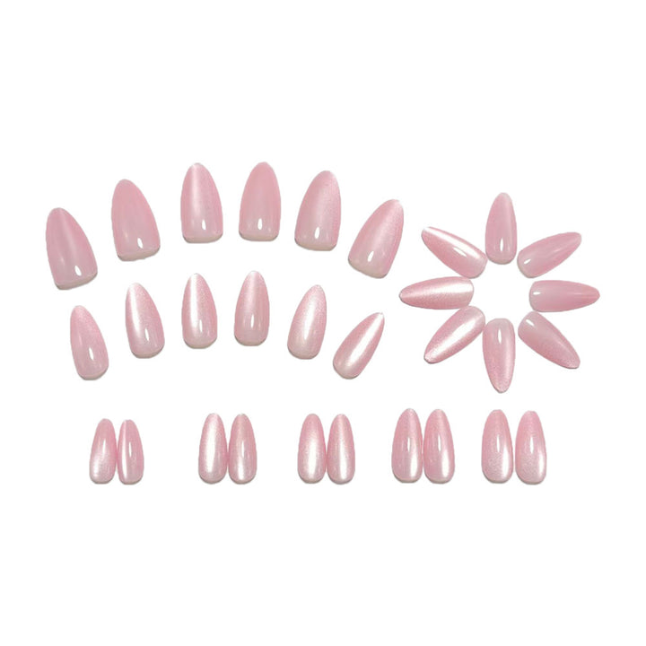 Artificial nails with elegant high gloss and pointed design Kalsten
