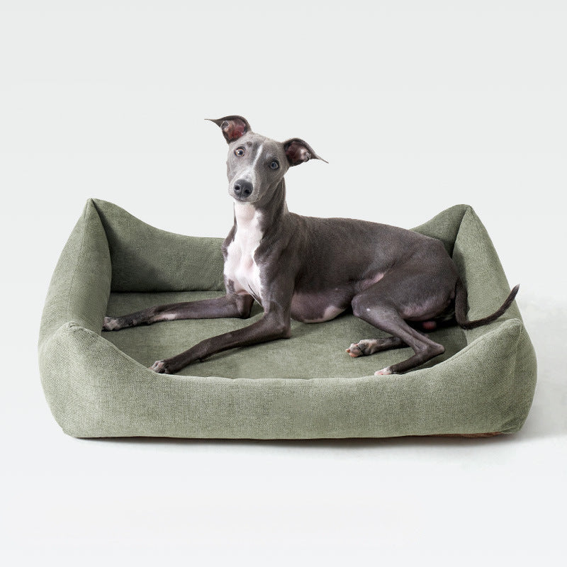 Plush Bolstered Dog Bed