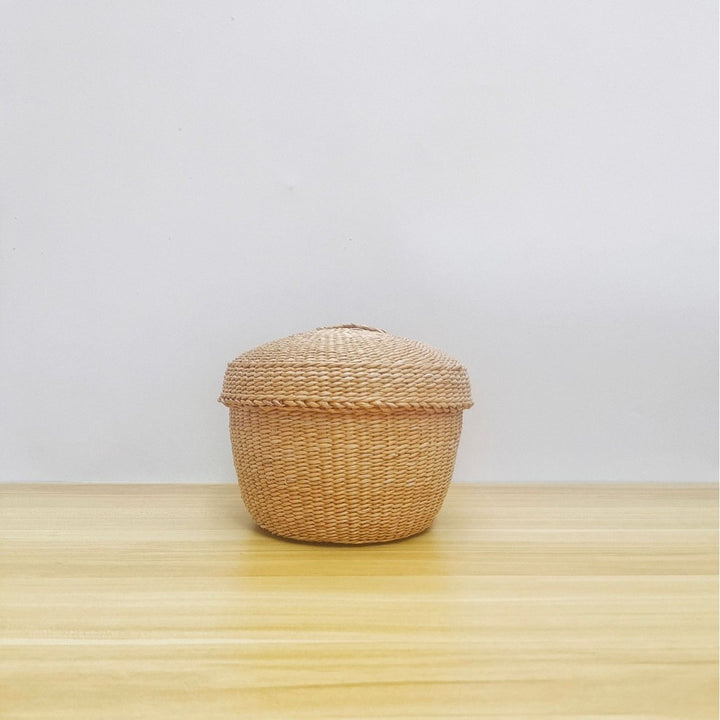 Handcrafted Natural Fiber Storage Basket Kalsten