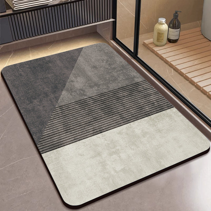 Geometric Pattern Soft Memory Foam Bath Mat Kalsten