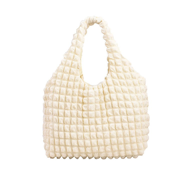 Cozy Textured Shoulder Tote