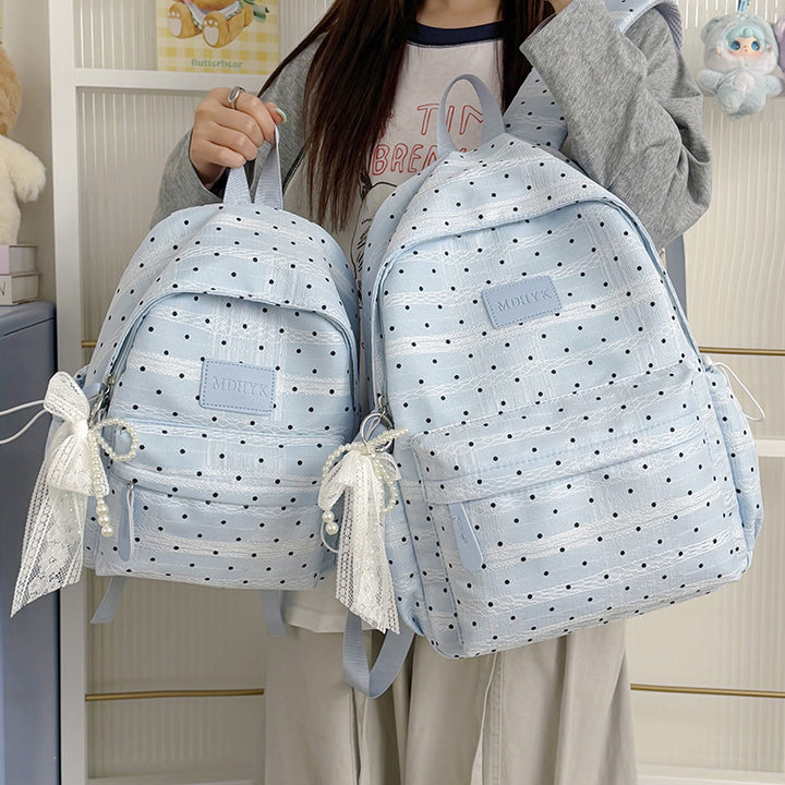 Compact Polka Dot Backpack Kalsten
