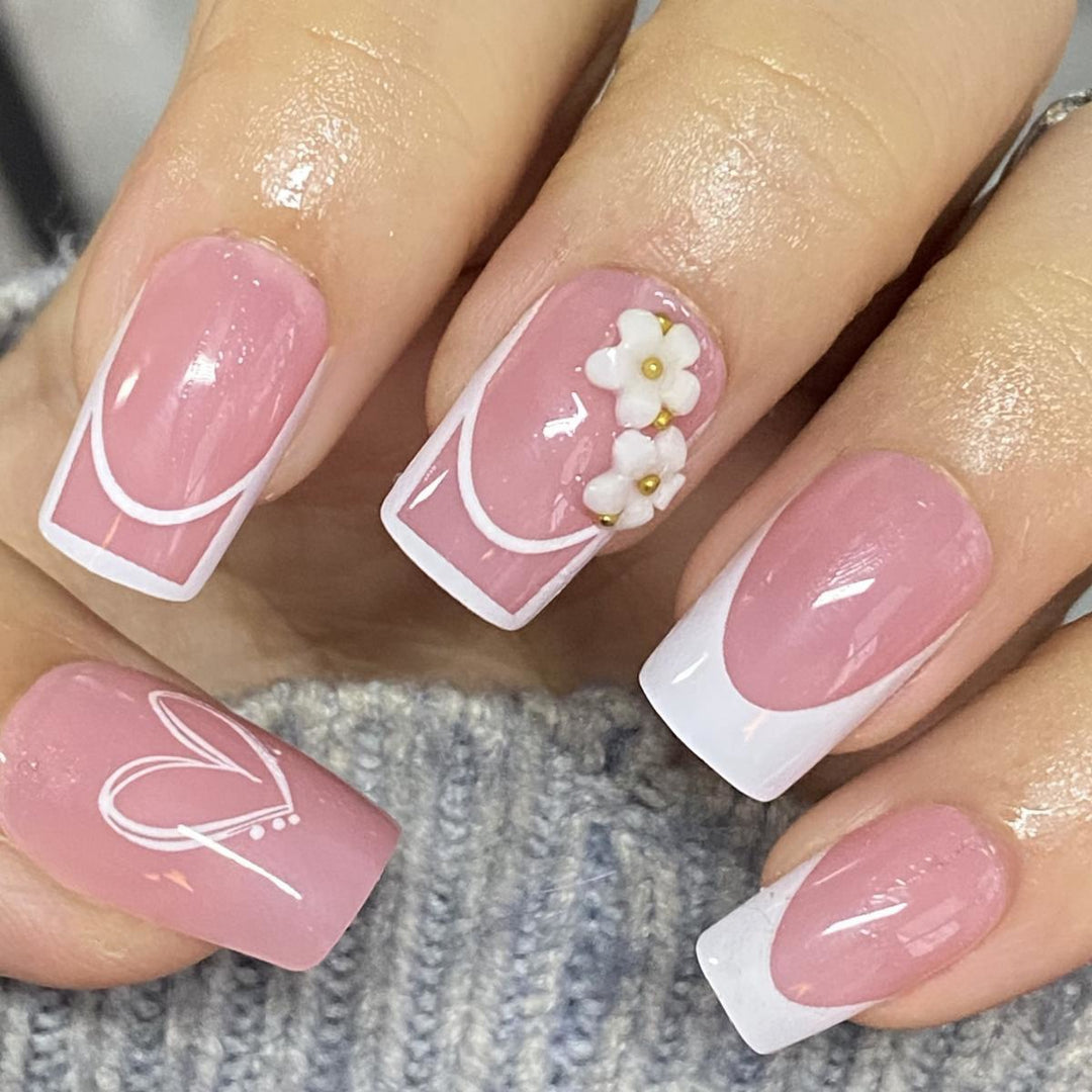 Decorative Press-On Nail Design Kalsten