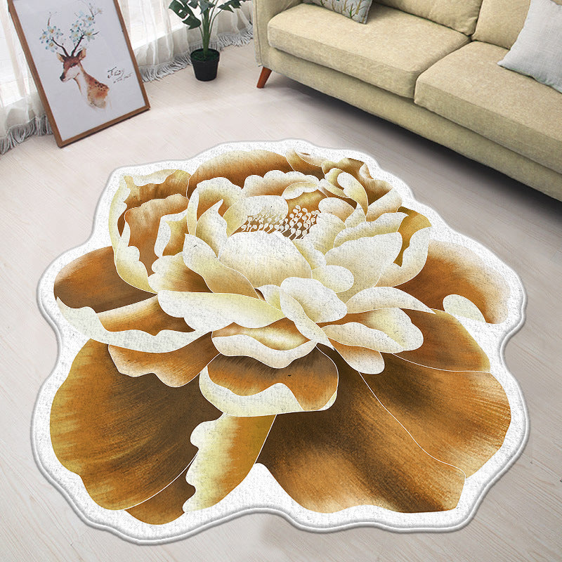 Floral-Inspired Decorative Mat