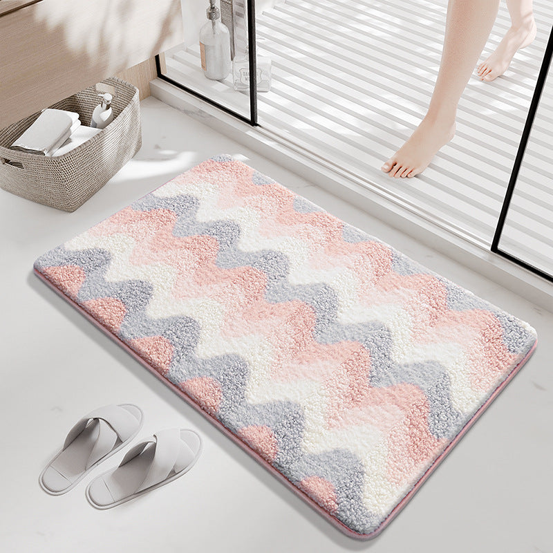 Stylish Wave Pattern Bath Rug Kalsten