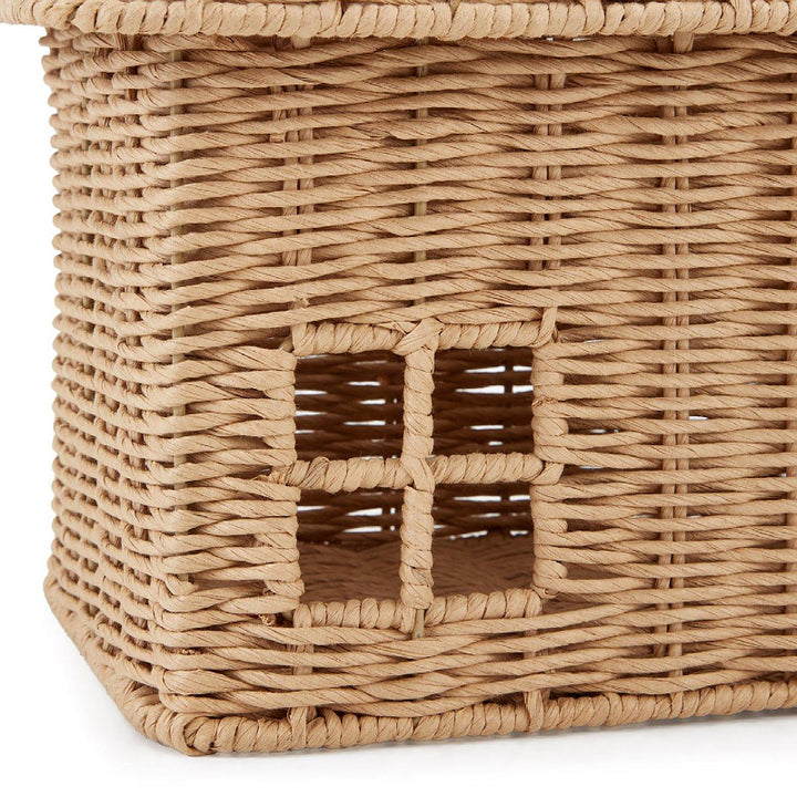 Playful storage basket in the shape of a house Kalsten