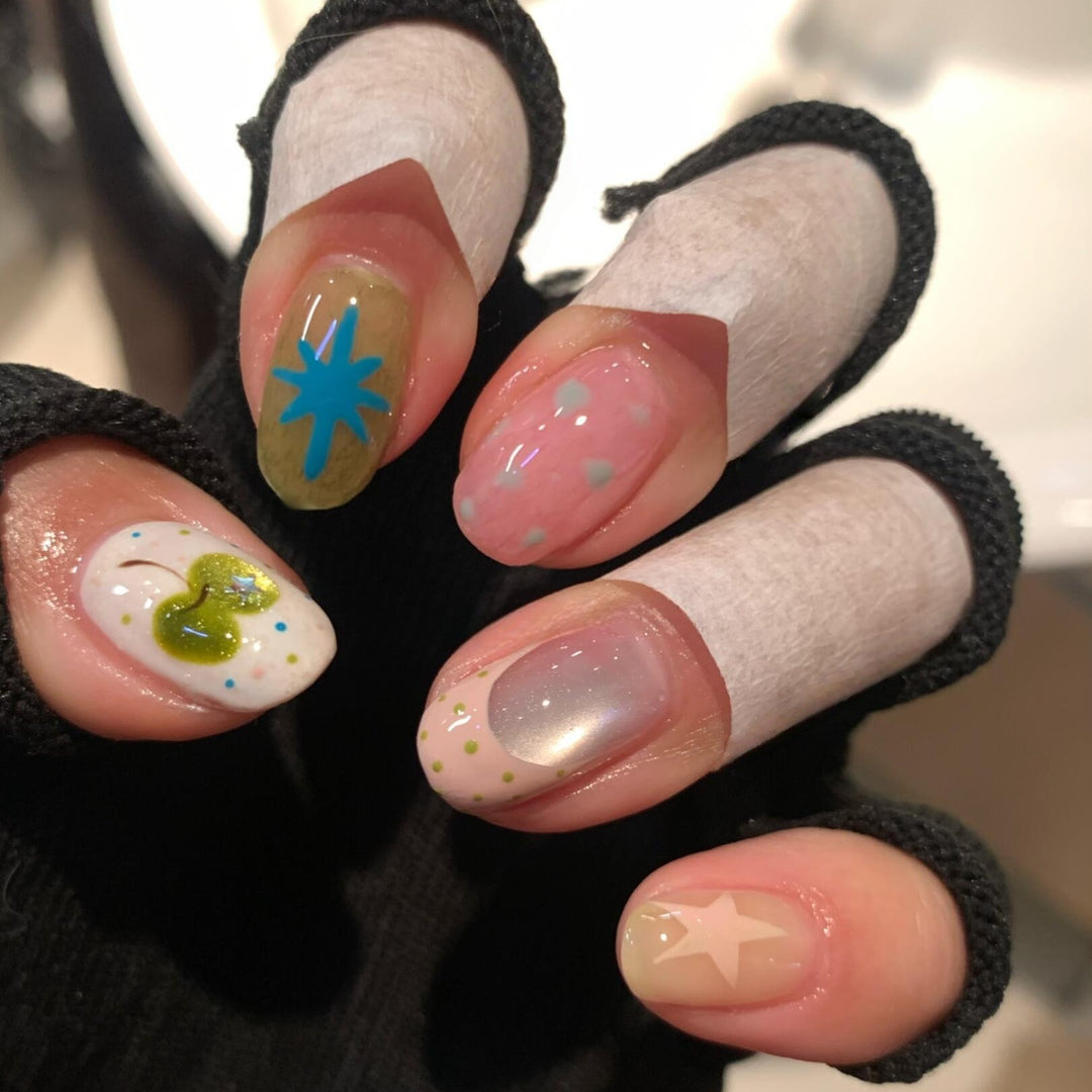 Creative Nail Art with Colorful and Playful Design Kalsten