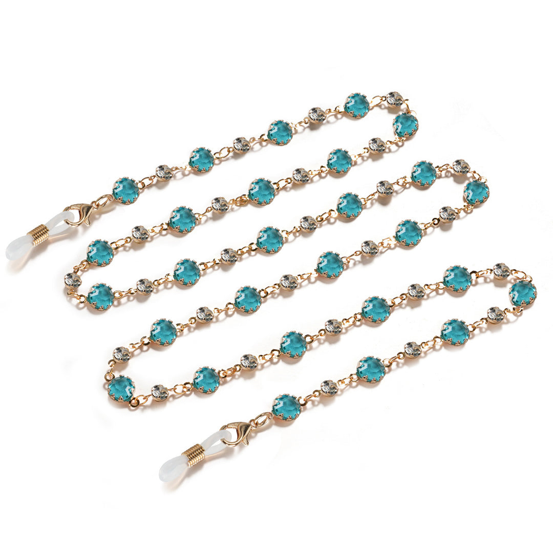 Crystal-Embellished Eyewear Chain kalsten
