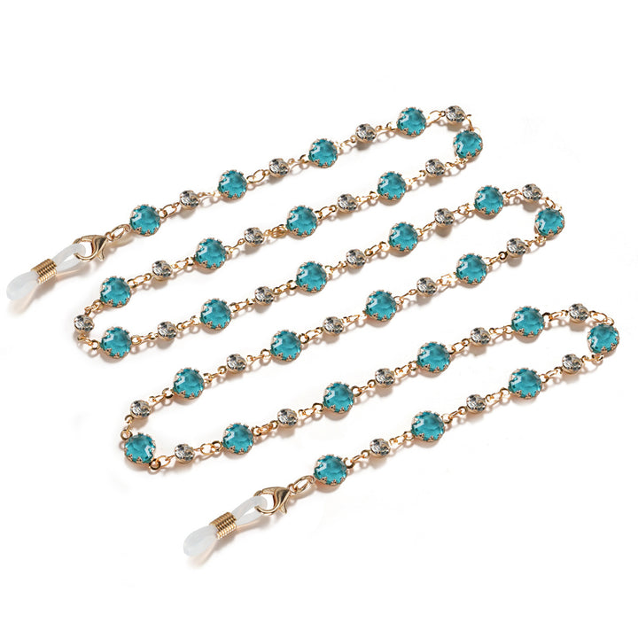 Elegant Gemstone Eyewear Chain Kalsten