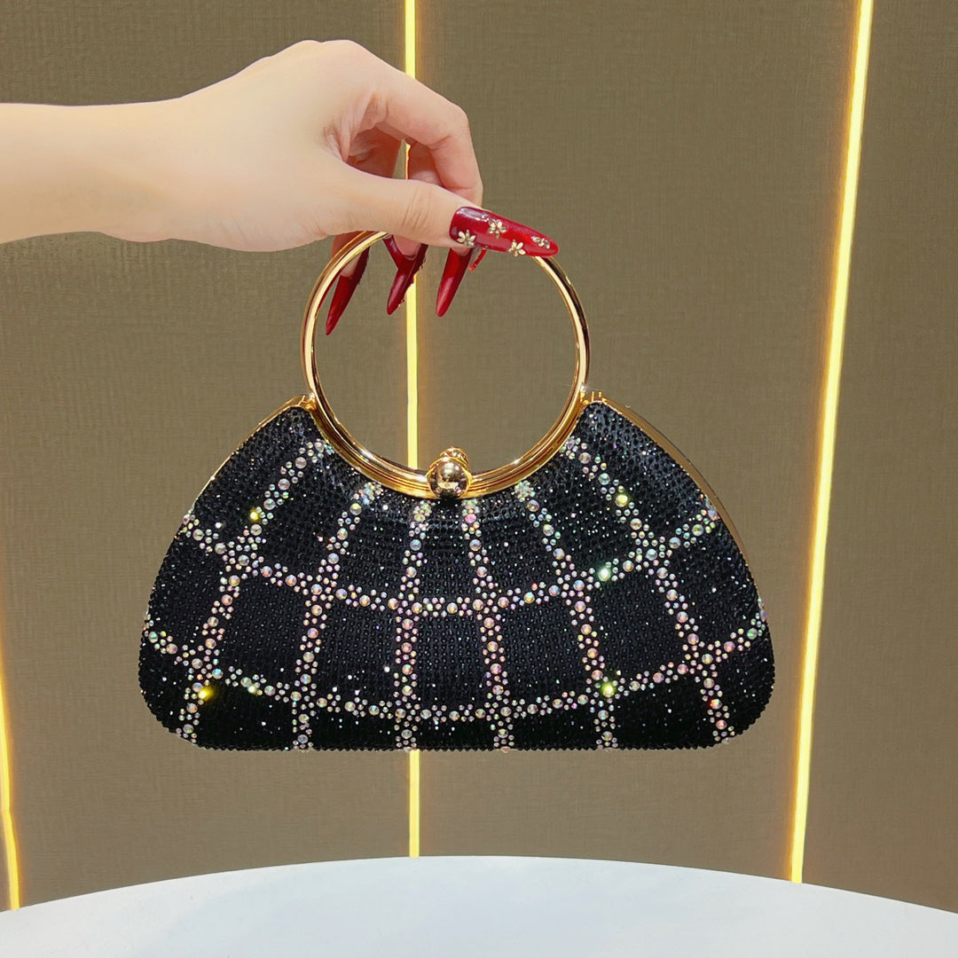 Rhinestone-Studded Evening Handbag