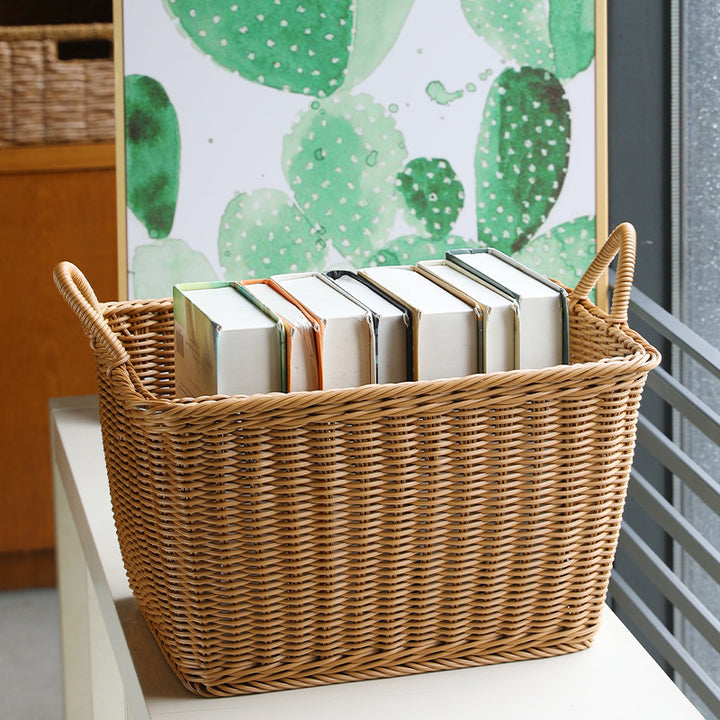 Unisex Spacious Storage Basket made of Woven Rattan Kalsten