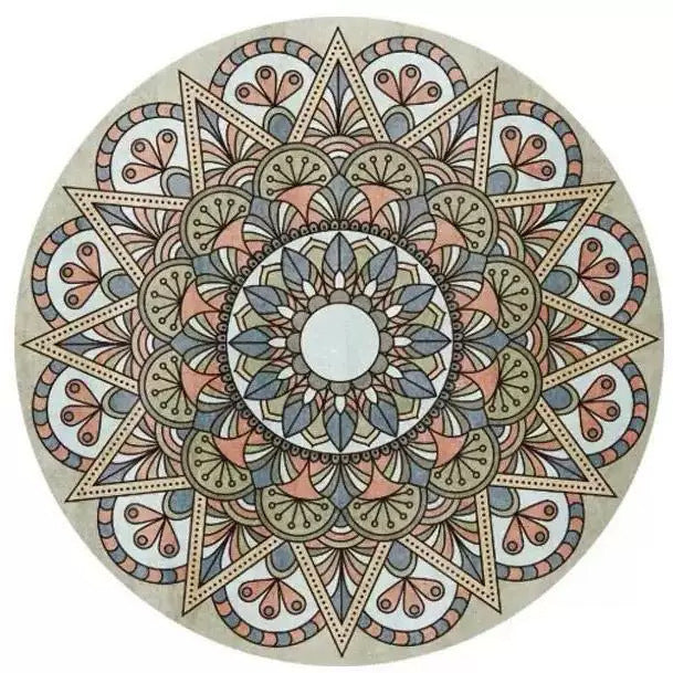 Round Vintage Area Rug