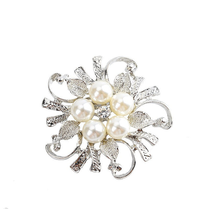 Glamorous brooch with pearl set Kalsten