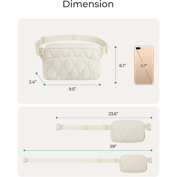 Fashionable quilted crossbody bag Kalsten