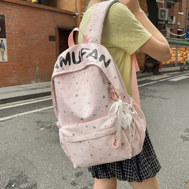 Casual Star-Embellished Backpack Kalsten