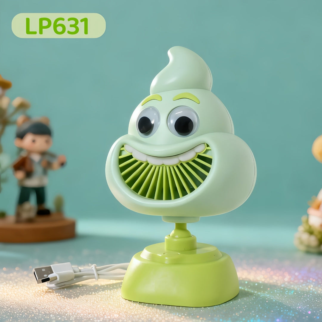 Ladies Portable Mini Fan with Fun Character Design Kalsten