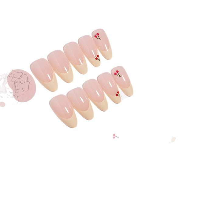 Cherry Blossom Accent Press-On Nails Kalsten