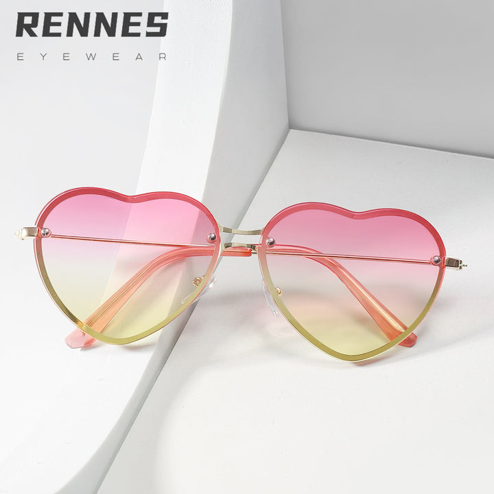 Women Heart-Shaped Sunglasses with Stylish Lenses Kalsten