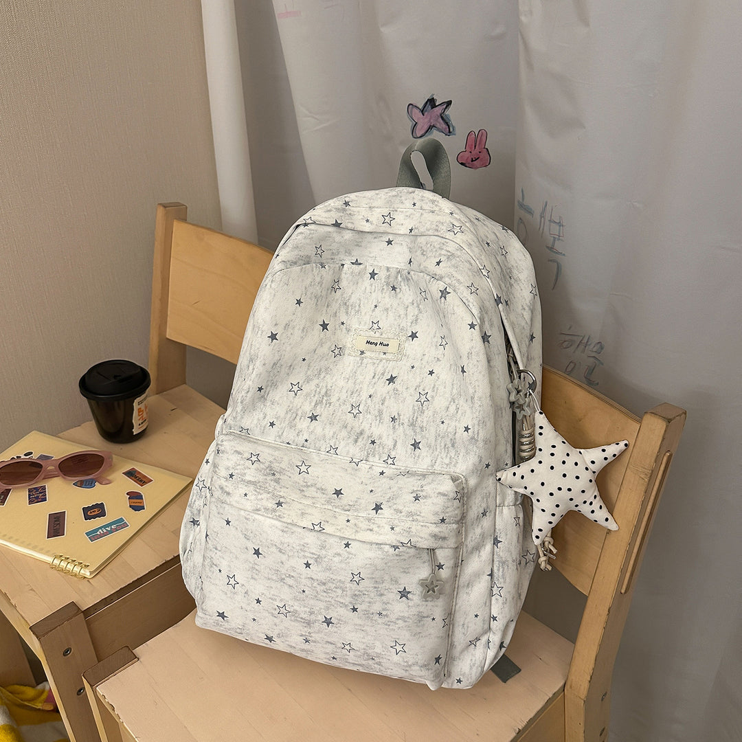 Star-Patterned Casual Backpack Kalsten