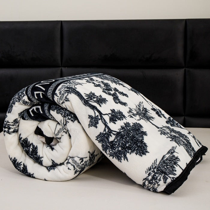 Women Patterned Blanket made of Soft Cotton Kalsten