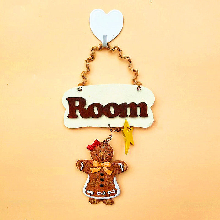 Decorative Gingerbread Room Name Sign