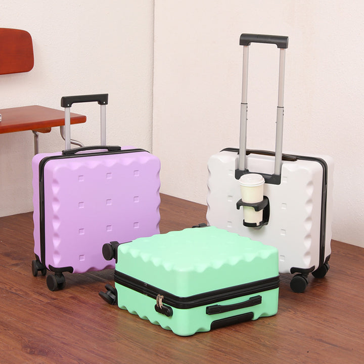 Innovative Beverage Holder Rolling Luggage Kalsten