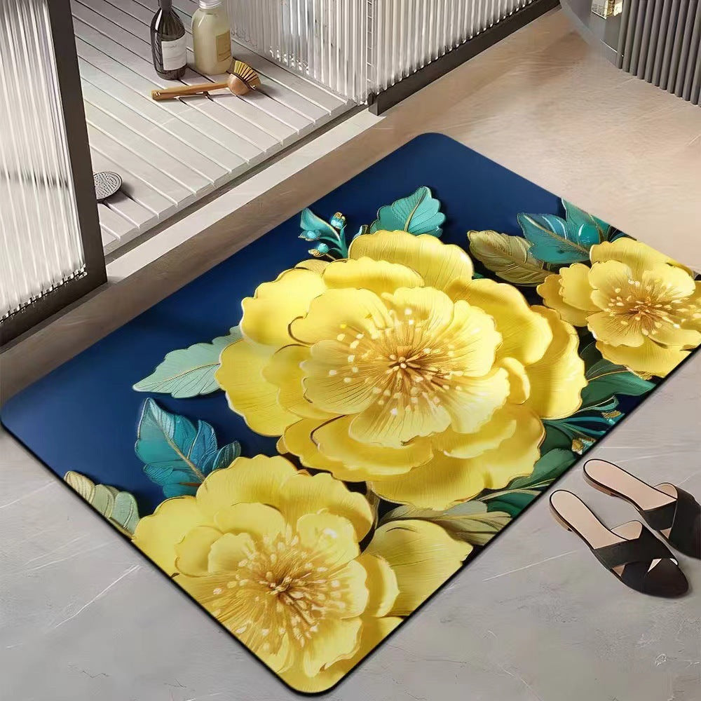 Floral-Themed Comfort Area Mat Kalsten