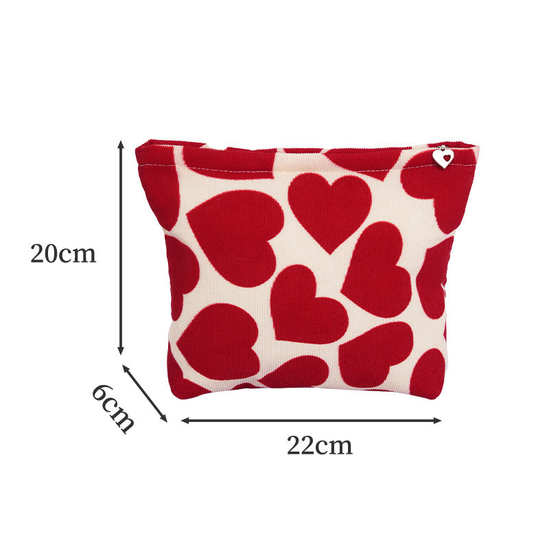 Heart Pattern Makeup Pouch Kalsten