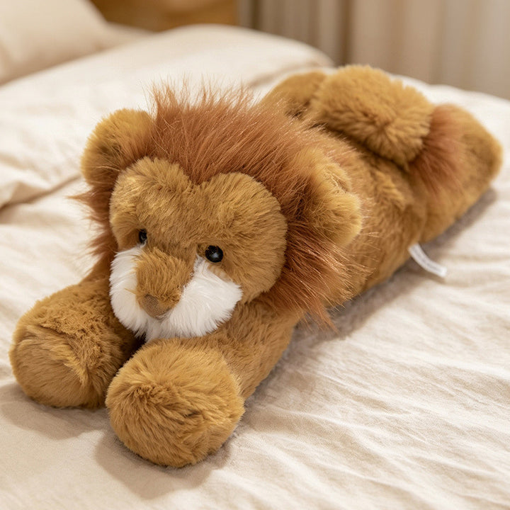 Plush Long-Body Cow Cuddle Pillow with Ultra-Soft Faux Fur Kalsten