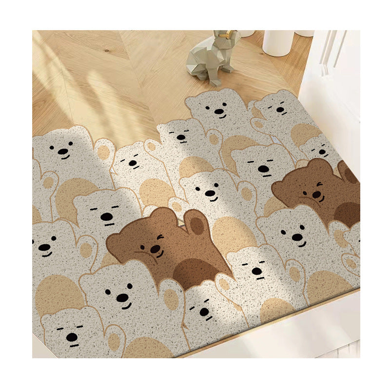 Cartoon-Themed Plush Bath Mat