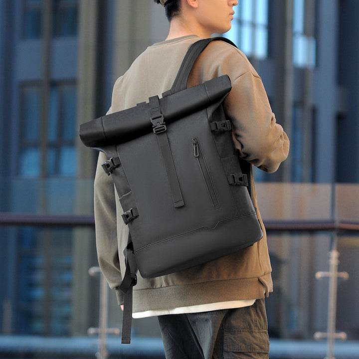 Stylish rolltop backpack with versatile organization compartments Kalsten