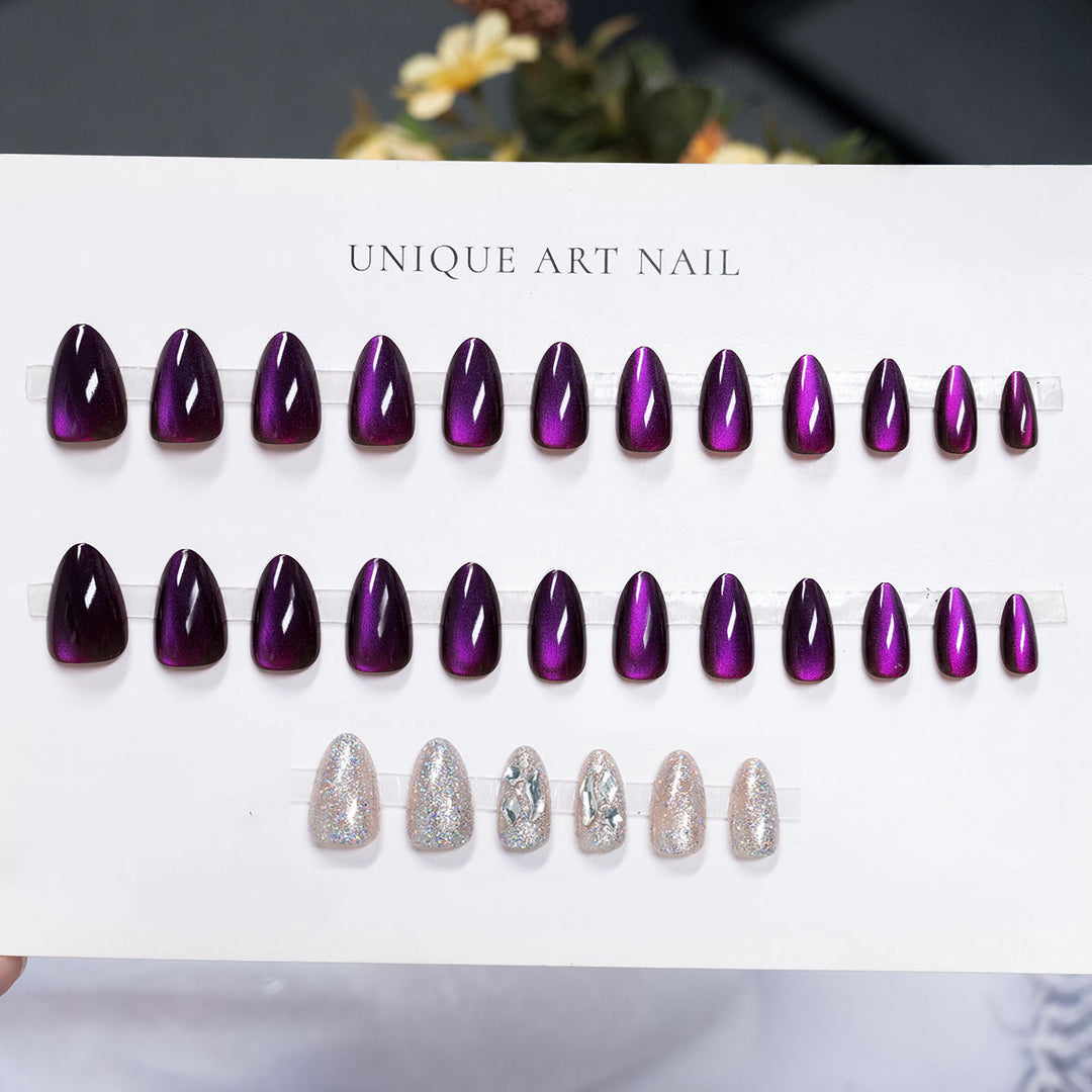 High Shine Press-On Nail Art