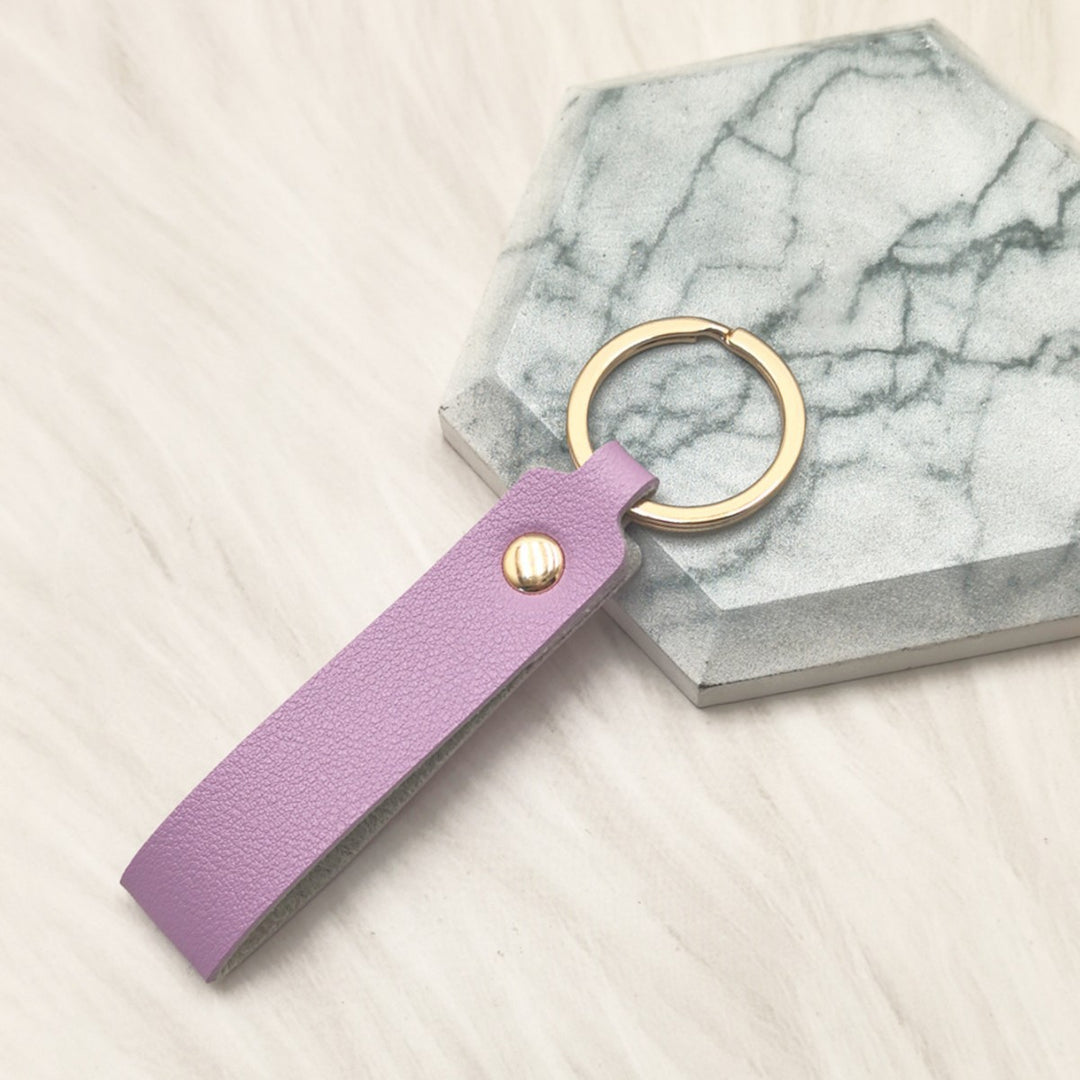 Unisex keychain with elegant artificial leather design Kalsten