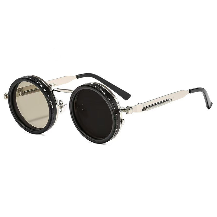 Ladies vintage inspired round sunglasses with unique frame Kalsten