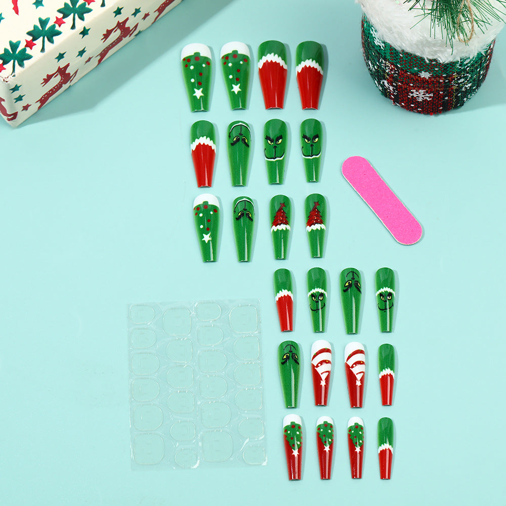 Festive artificial nails with Christmas motifs Kalsten