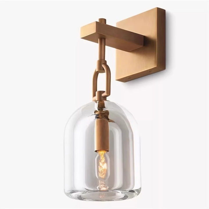 Industrial Glass Pendant Light