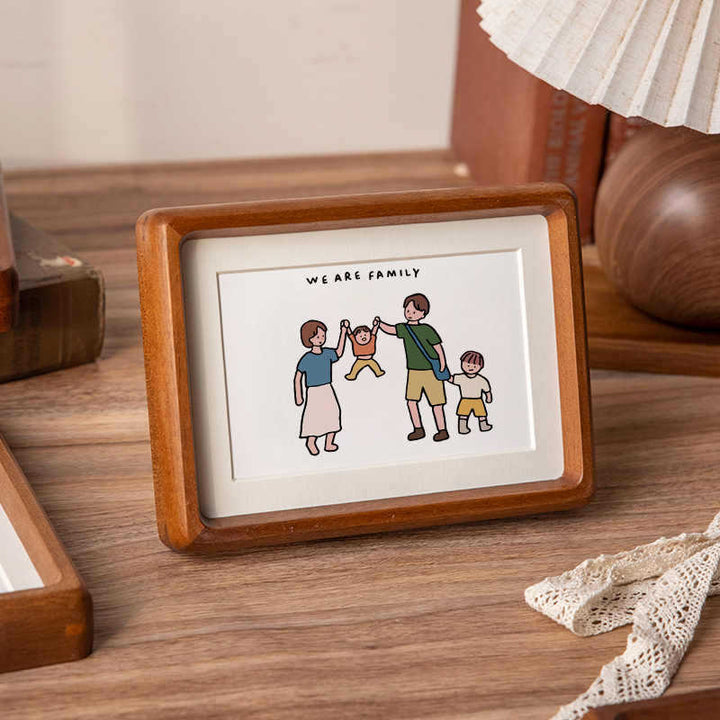 Rustic Wooden Photo Frame for Wall Display