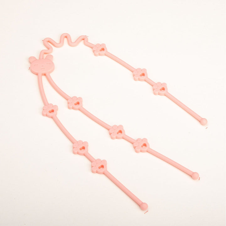 Decorative Flexible Floral Bear Motif Plastic Headband