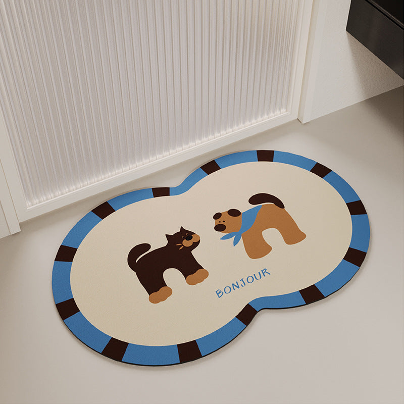 Pet-Themed Soft Bath Mat