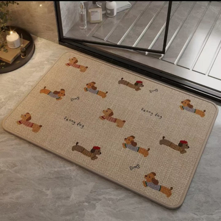 Fun Dog-Themed Anti-Slip Bath Mat Kalsten