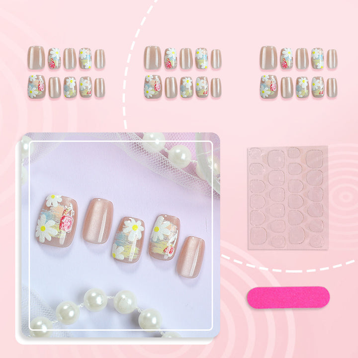 Decorative Floral Art Press-On Nail Set 1790738647