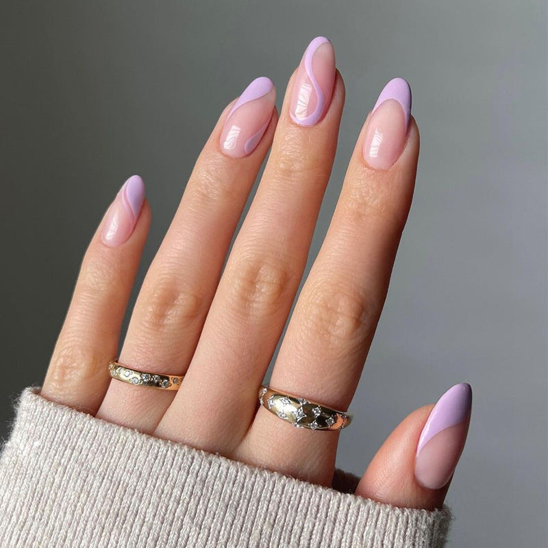 Glamorous Glittery Stiletto Press-On Nails Kalsten