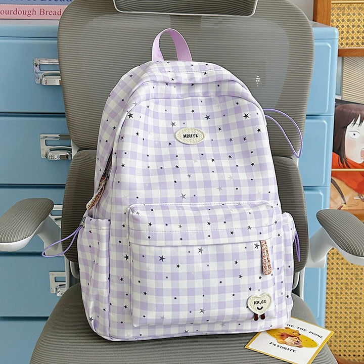 Stylish Checkered Mini Backpack Kalsten