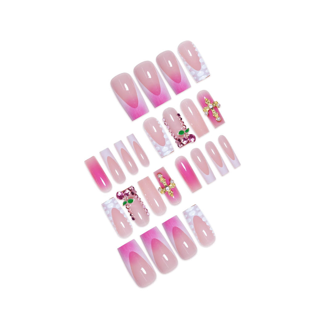 Glamorous Rhinestone-Embellished Nail Art Extensions Kalsten