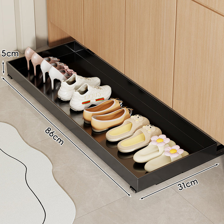 Under-Cabinet Slim Pull-Out Shoe Drawer Organizer