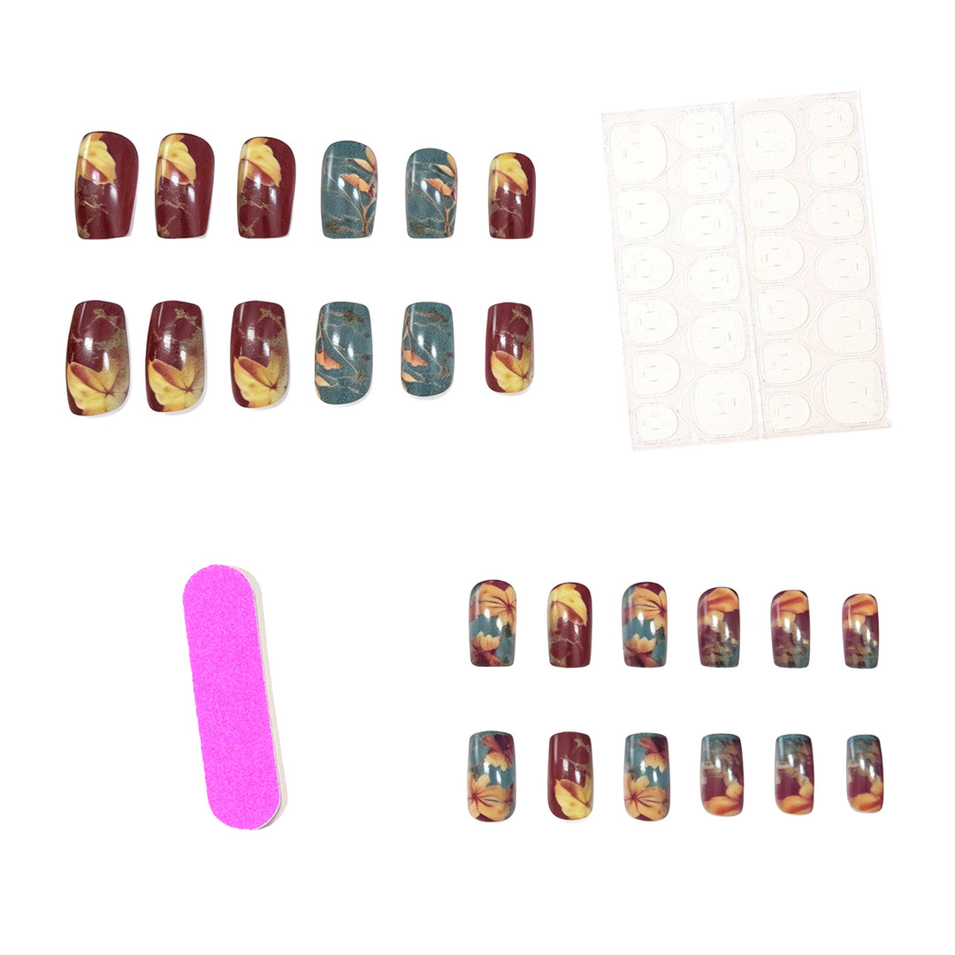 Artistic Autumn-Themed Nail Art Enhancements Kalsten