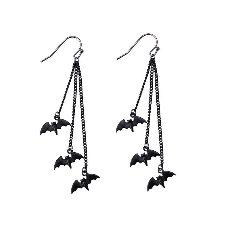 Gothic Bat Dangle Earrings Kalsten