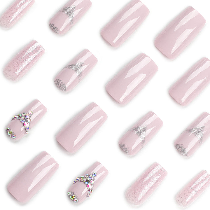 Artful Nail Art with Rhinestone Embellishments Kalsten