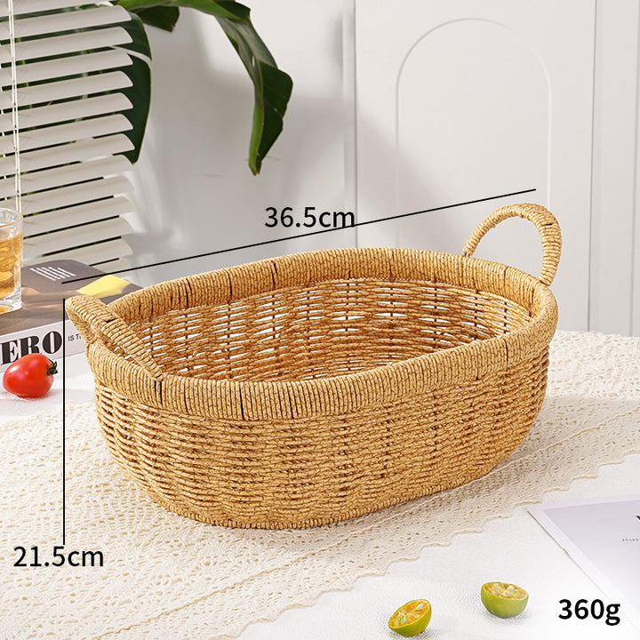 Decorative Round Woven Storage Basket Kalsten
