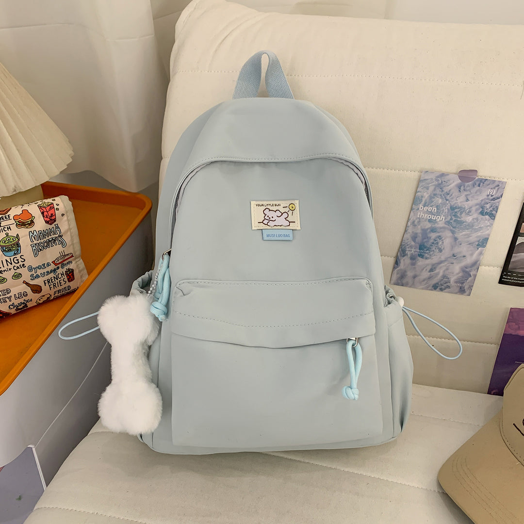 Cute Plush-Embellished Casual Backpack Kalsten